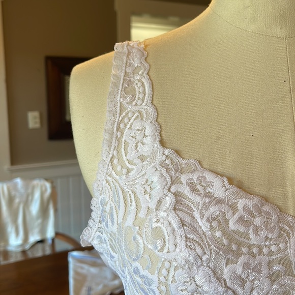 VANITY FAIR CAMI Sz36 LACE VINTAGE - Picture 3 of 9